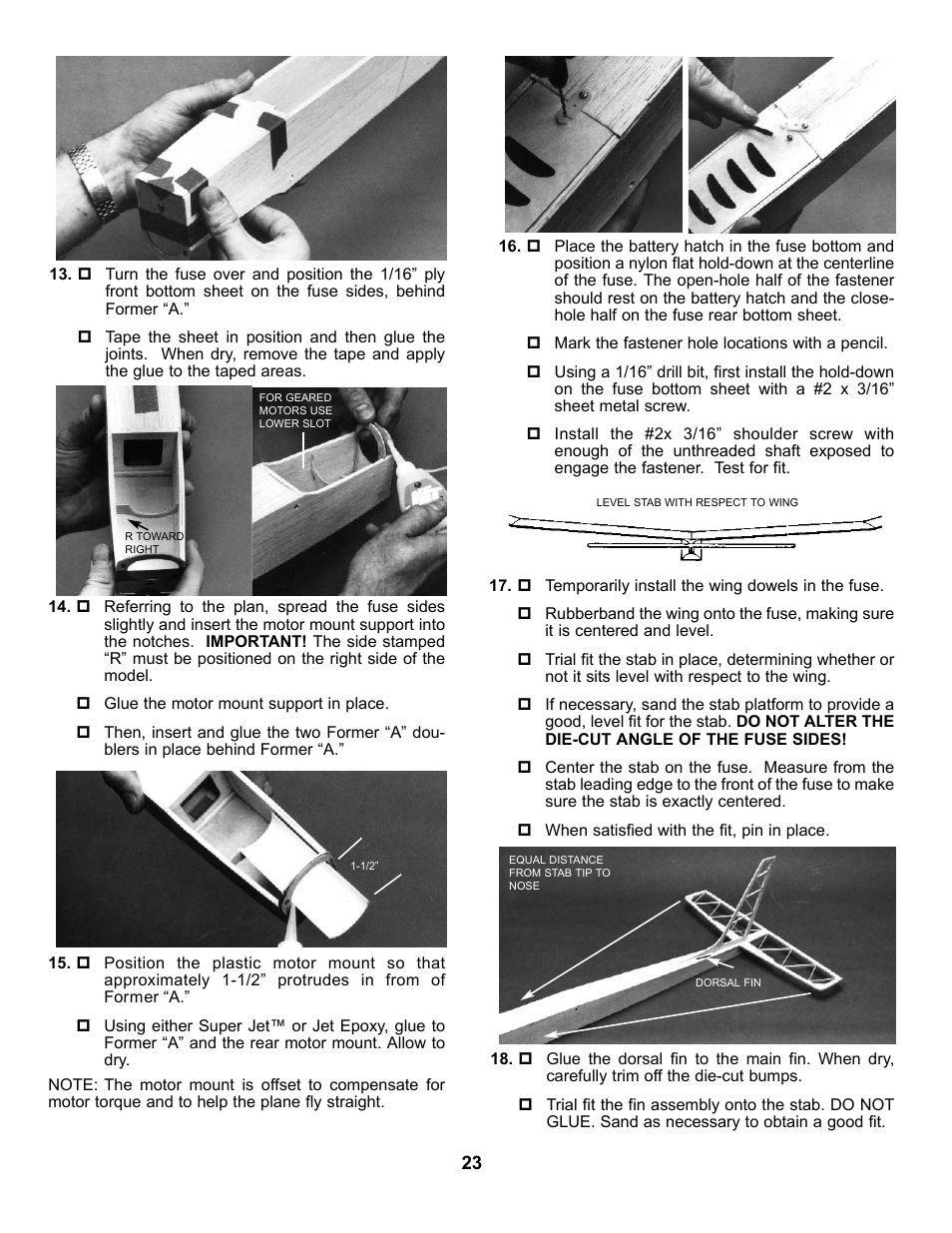 Carl Goldberg GBGA0040 User Manual | Page 23 / 40