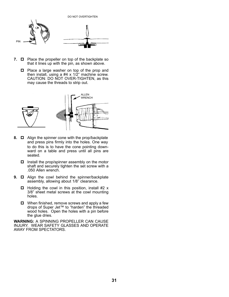 Carl Goldberg GBGA0040 User Manual | Page 31 / 40