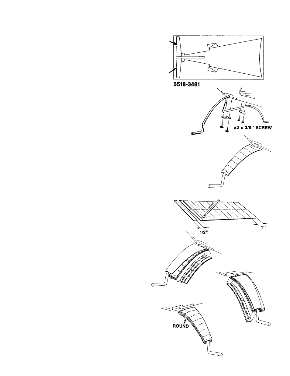 Constructing landing gear fairings (7 steps) | Carl Goldberg GBGA0055 User Manual | Page 35 / 44