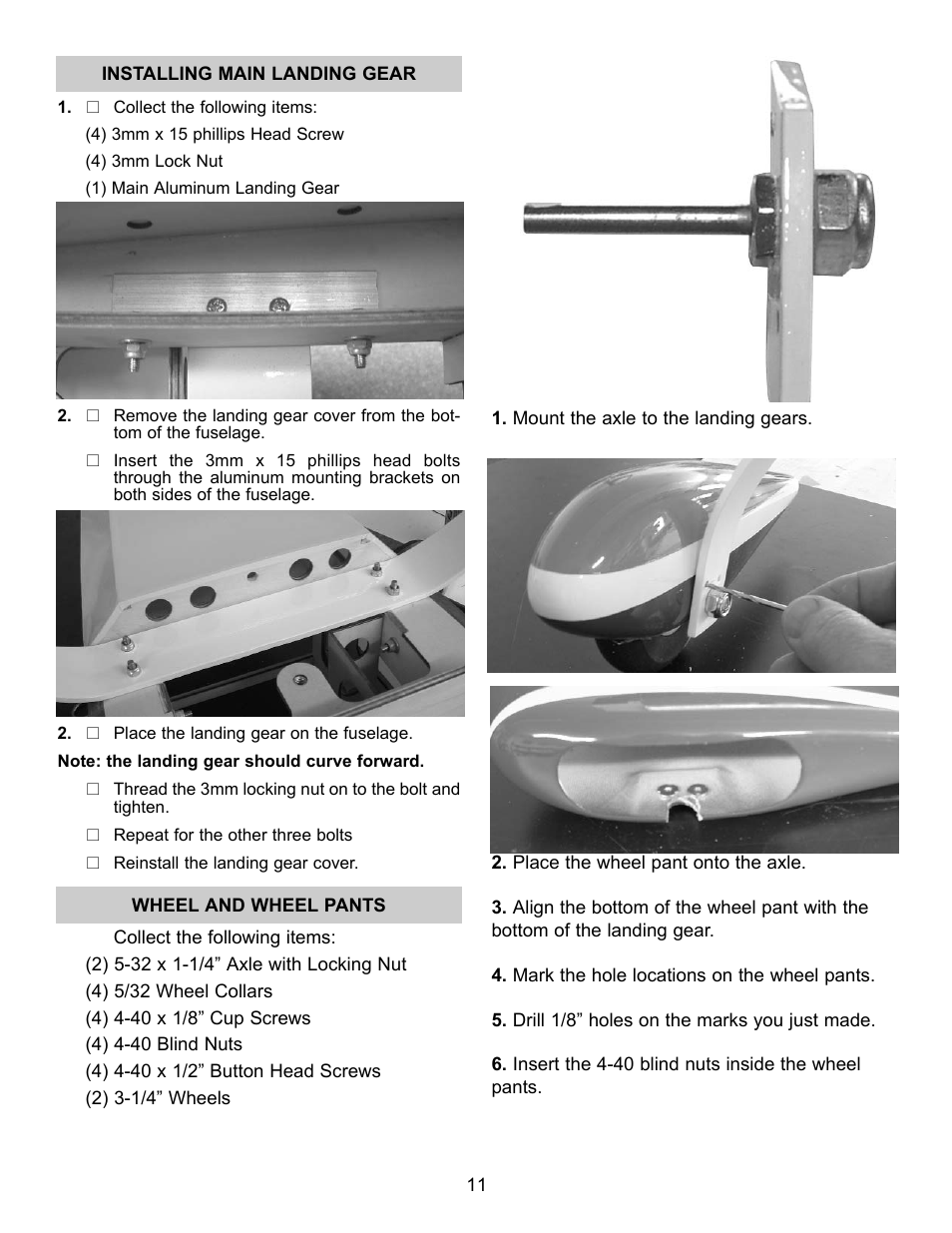 Carl Goldberg GBGA1041 User Manual | Page 11 / 20