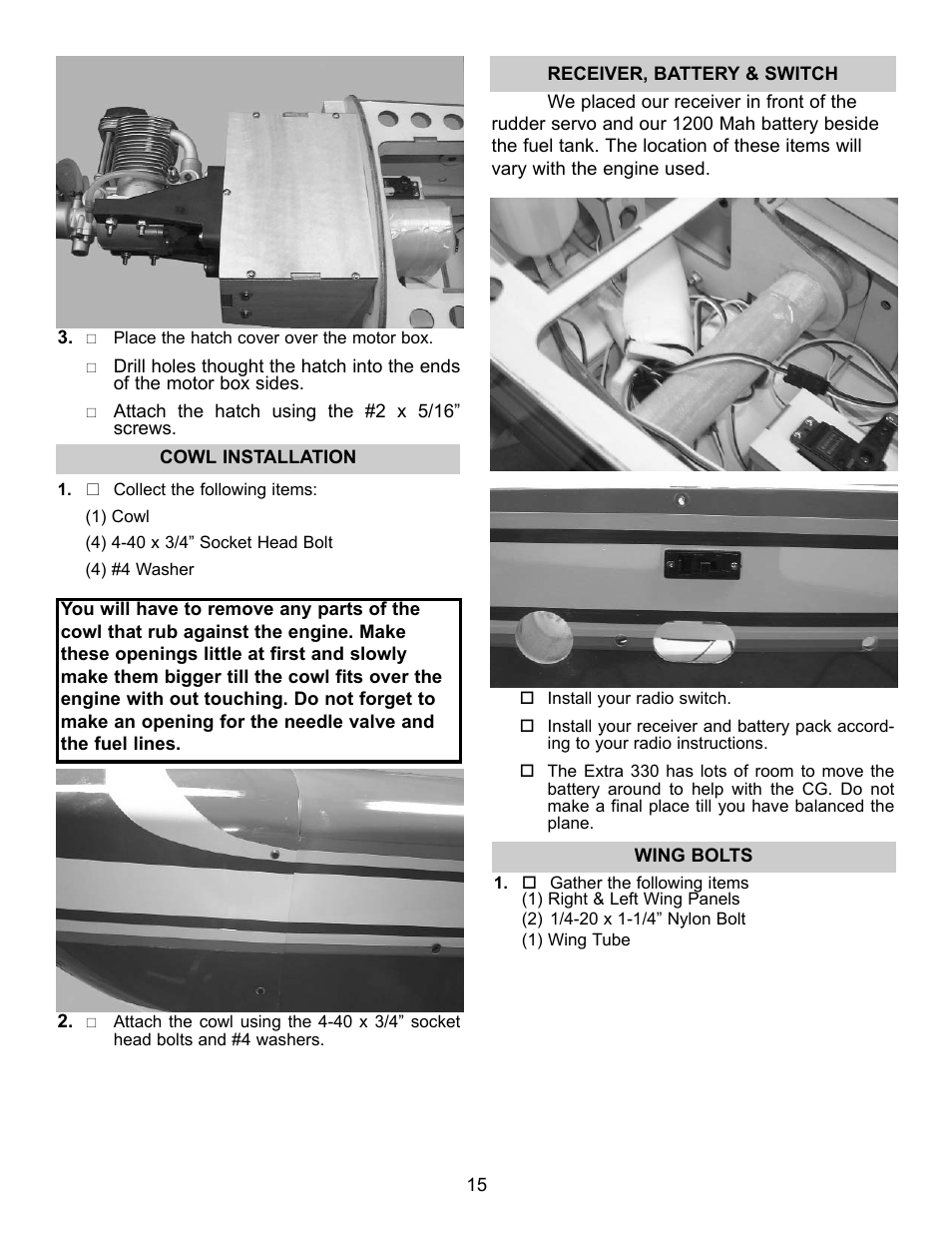 Carl Goldberg GBGA1041 User Manual | Page 15 / 20