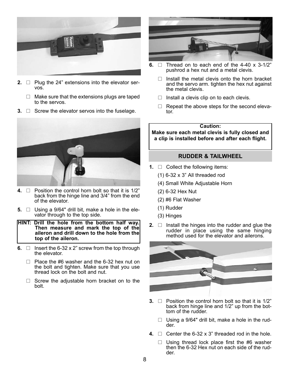 Carl Goldberg GBGA1041 User Manual | Page 8 / 20