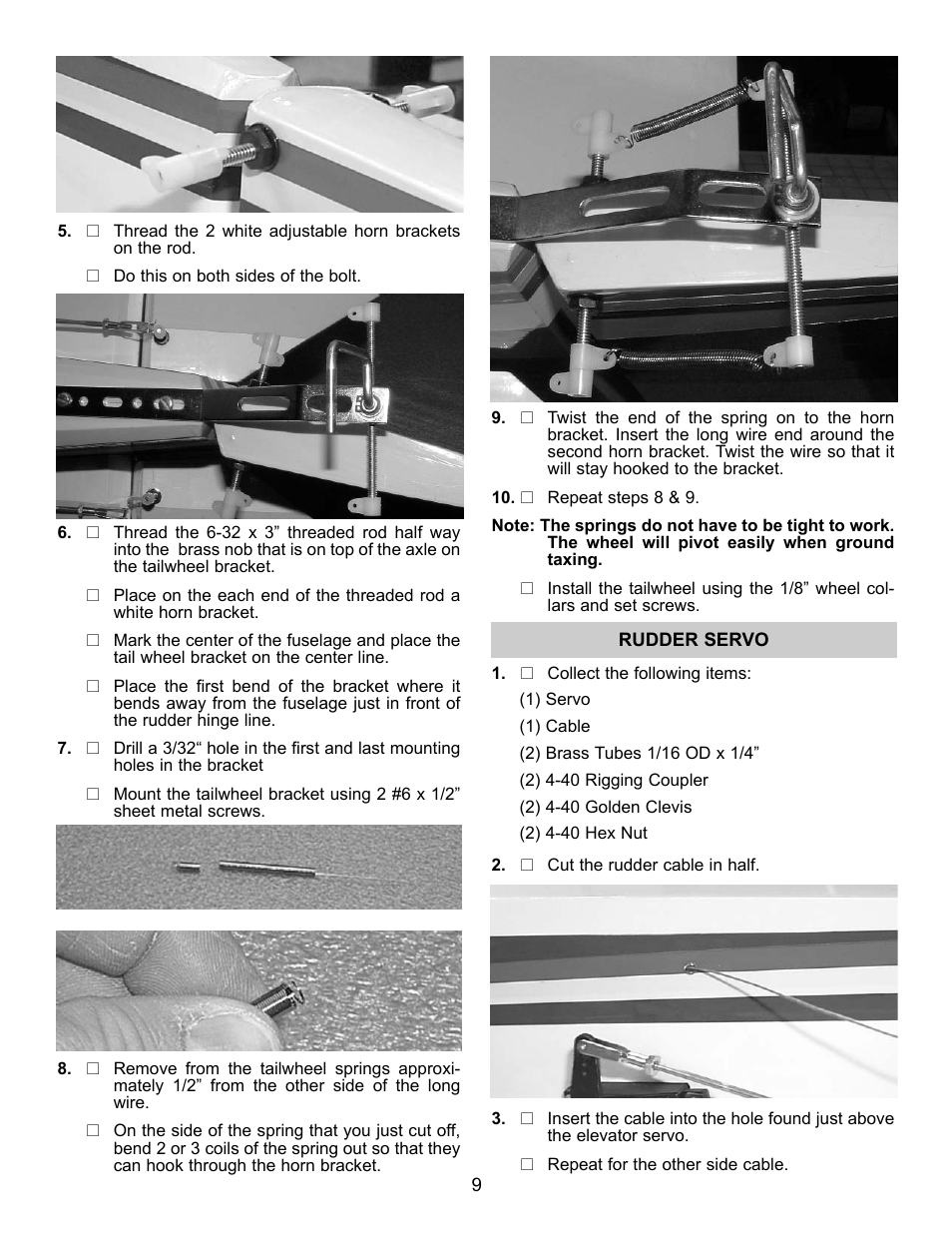 Carl Goldberg GBGA1041 User Manual | Page 9 / 20