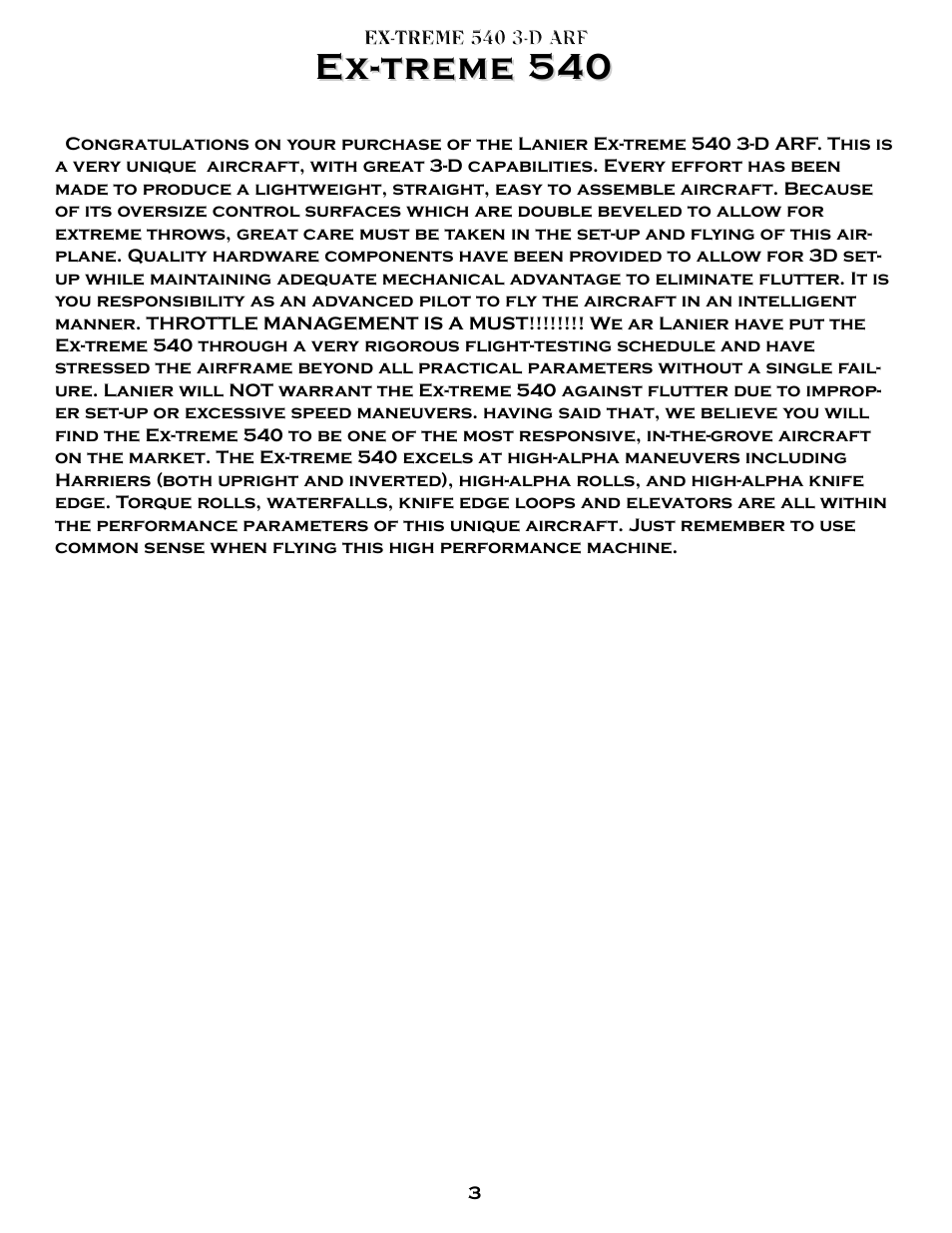Ex-tr | Carl Goldberg GBGA1078 User Manual | Page 3 / 23