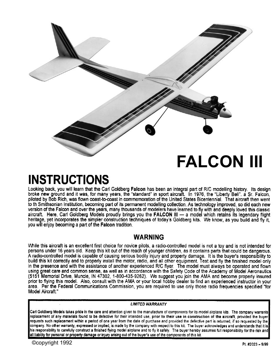 Carl Goldberg GBGA0050 User Manual | 26 pages