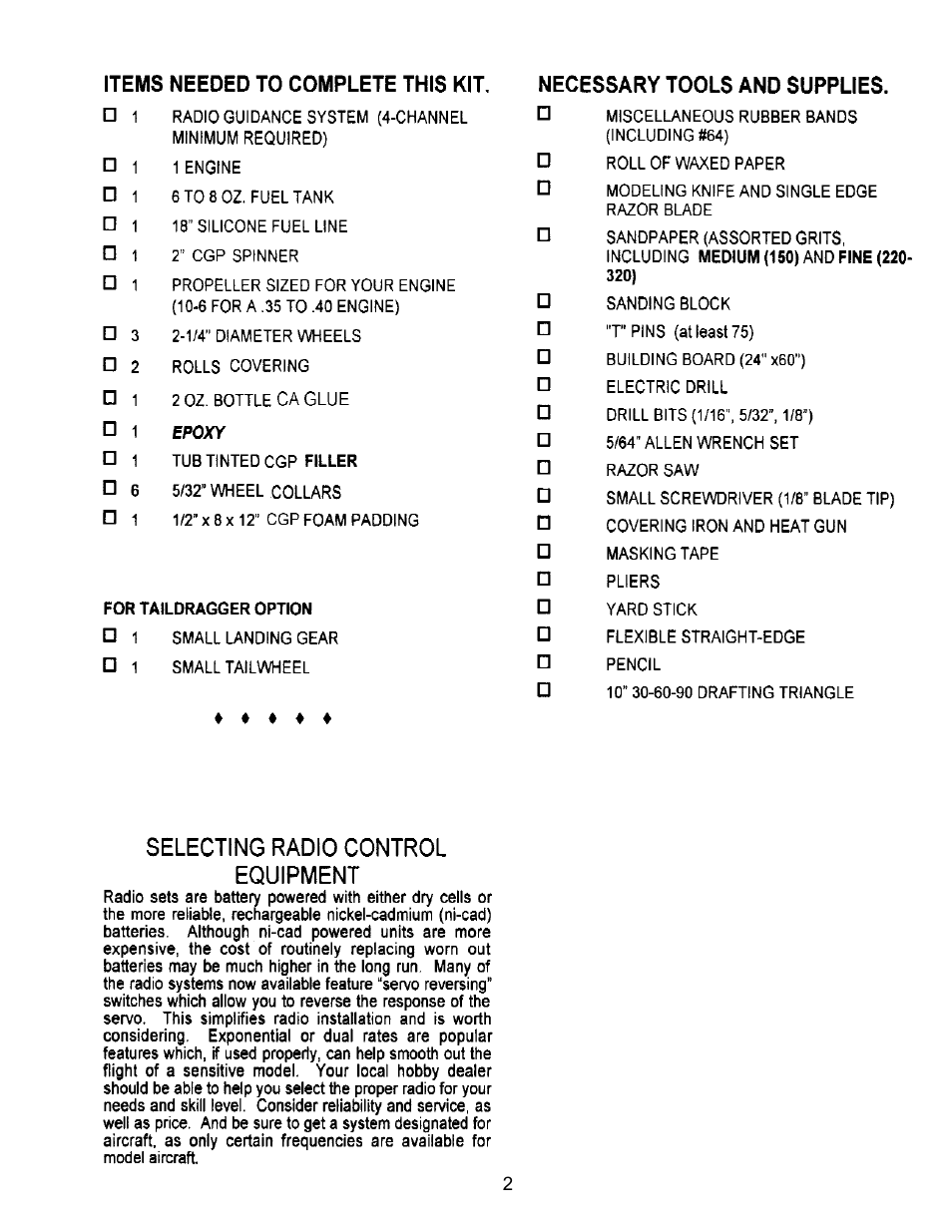 Carl Goldberg GBGA0050 User Manual | Page 2 / 26