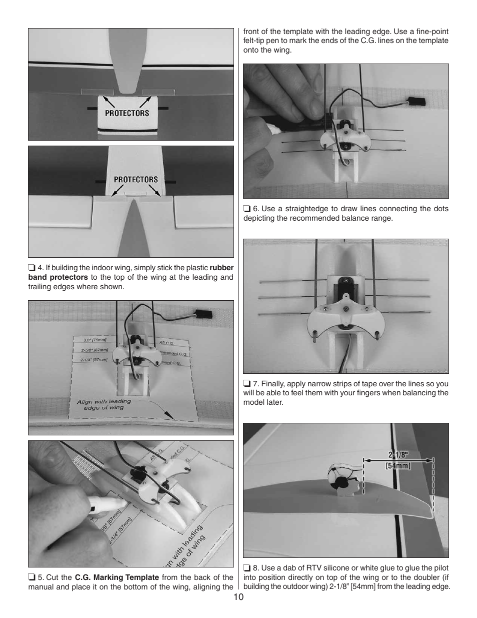 Carl Goldberg GPMA1940 EP Falcon ARF User Manual | Page 10 / 16