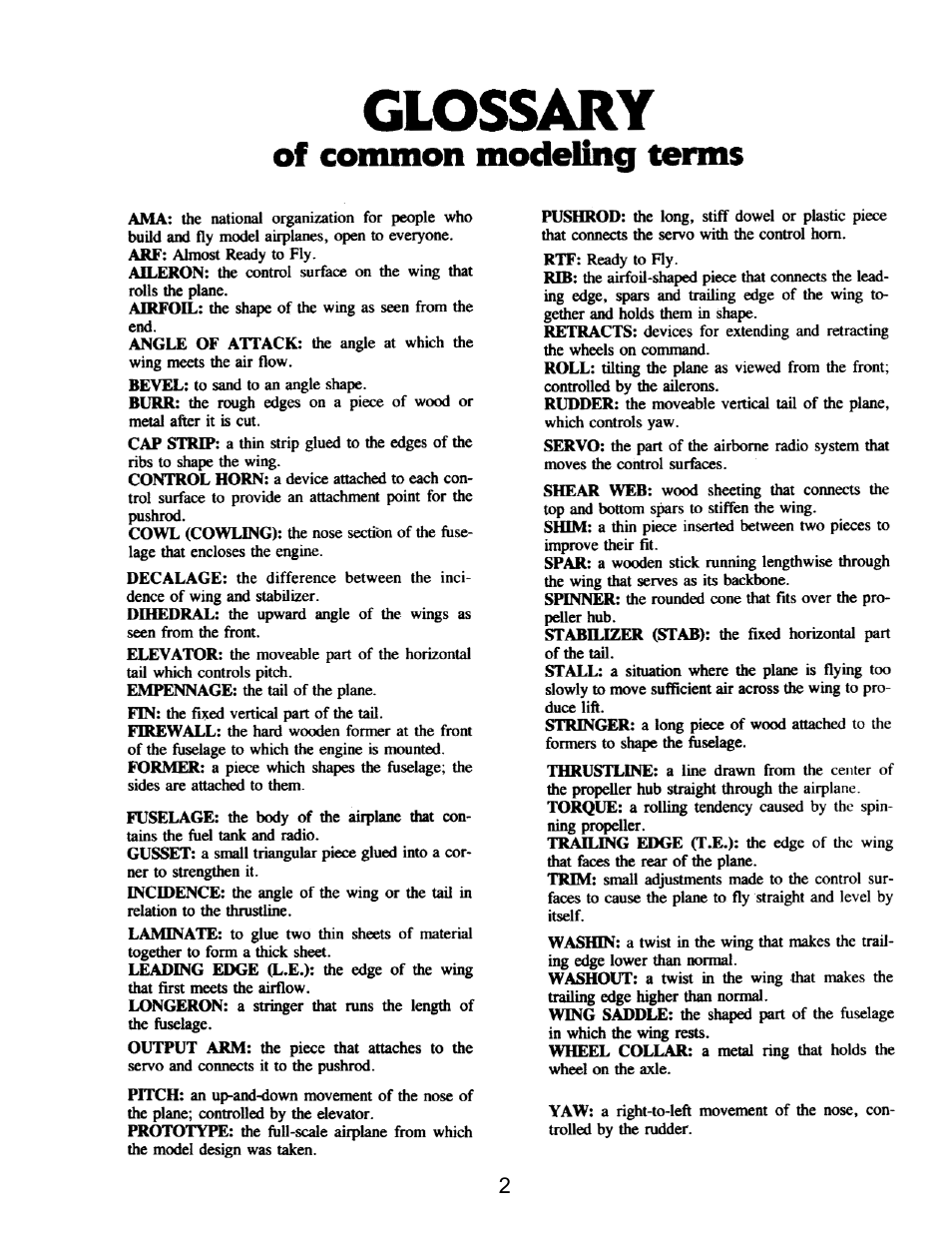 Carl Goldberg GBGA0057 User Manual | Page 2 / 60