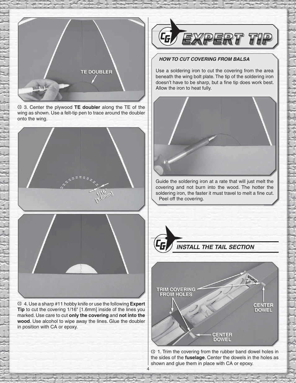 Carl Goldberg GPMA1960 Gentle Lady Glider ARF User Manual | Page 4 / 16
