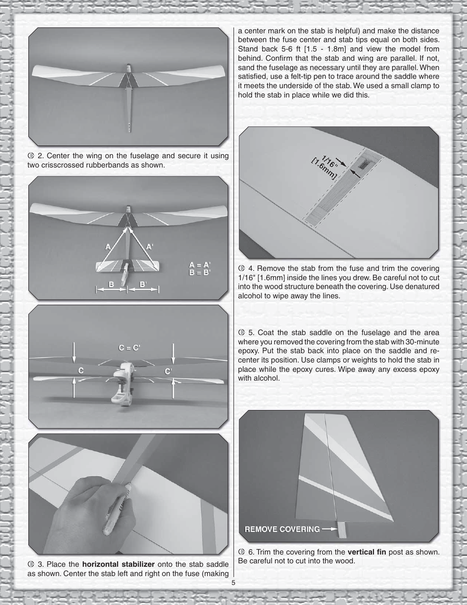 Carl Goldberg GPMA1960 Gentle Lady Glider ARF User Manual | Page 5 / 16