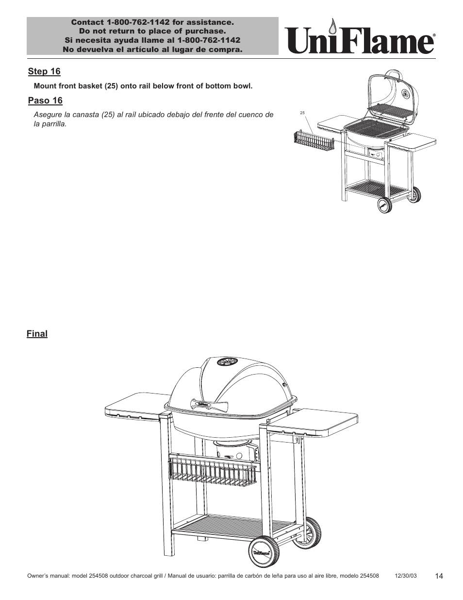 Blue Rhino 254508 User Manual | Page 15 / 28