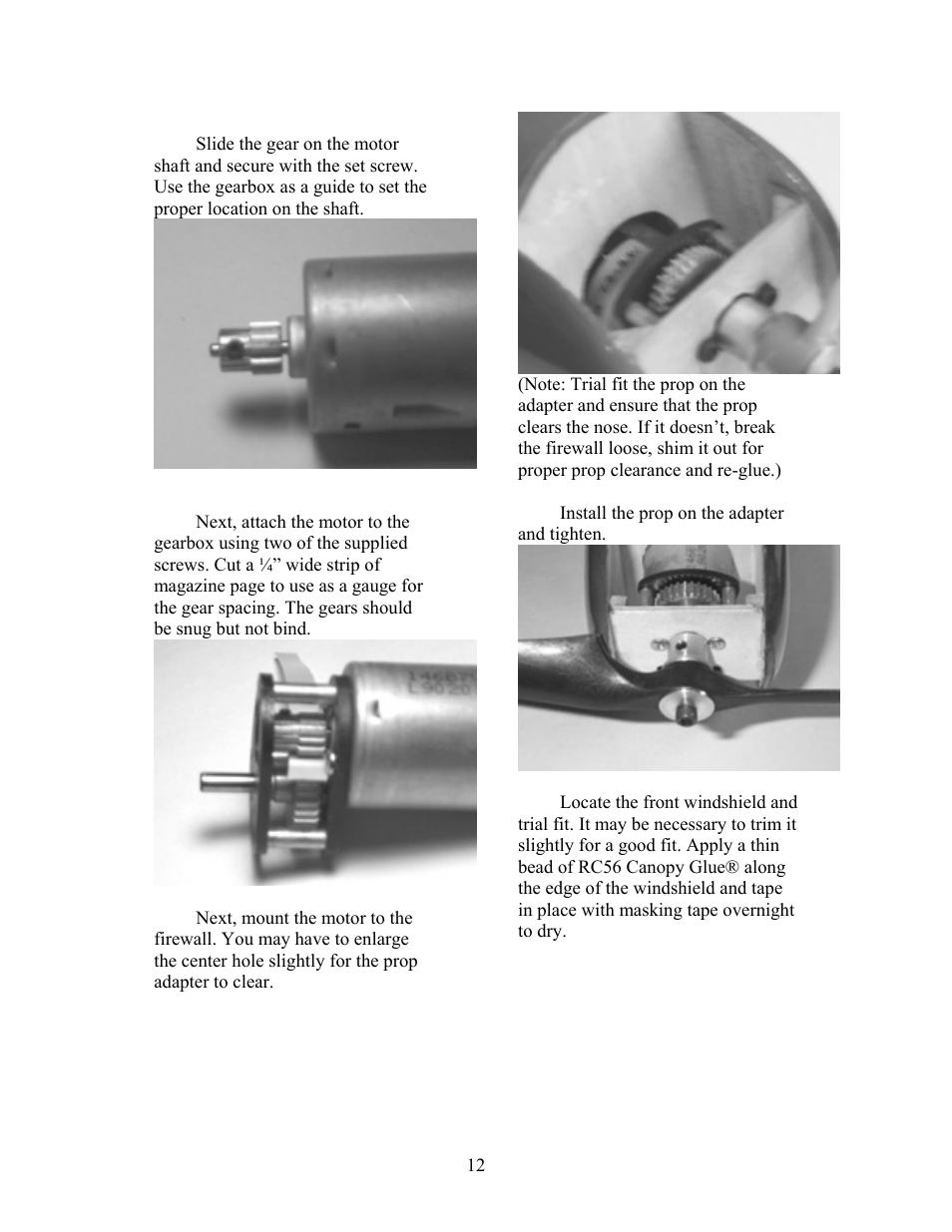 Carl Goldberg GBGA1072 User Manual | Page 12 / 14