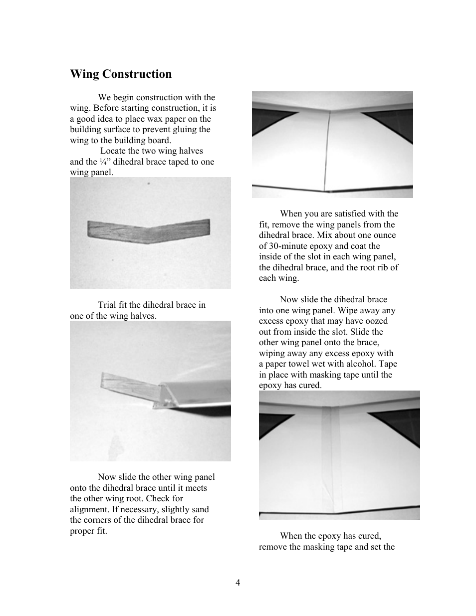 Wing construction | Carl Goldberg GBGA1072 User Manual | Page 4 / 14