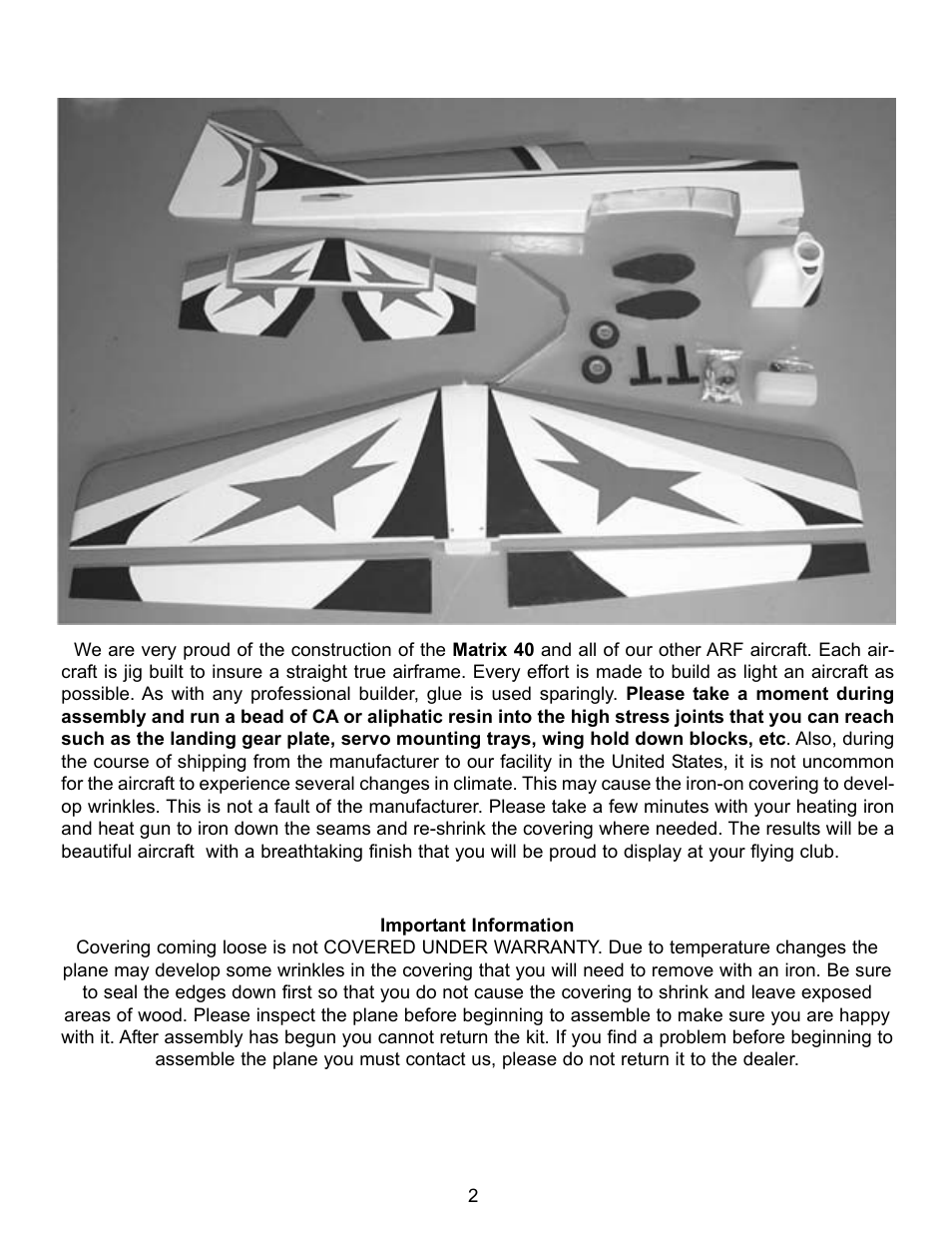 Carl Goldberg GBGA1075 User Manual | Page 2 / 18