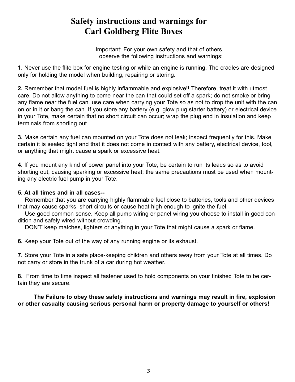 Carl Goldberg GBGP0105 User Manual | Page 3 / 10