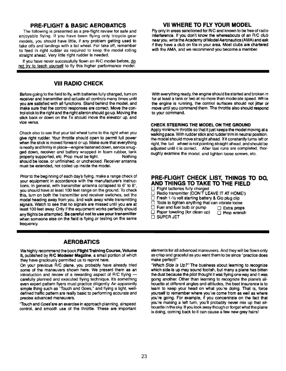 Carl Goldberg GBGA1064 User Manual | Page 23 / 24