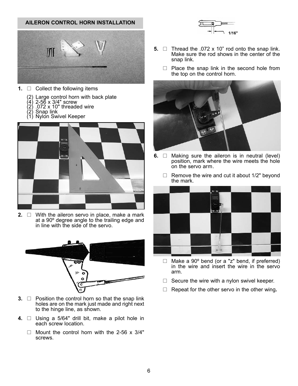 Carl Goldberg GBGA1064 User Manual | Page 6 / 24