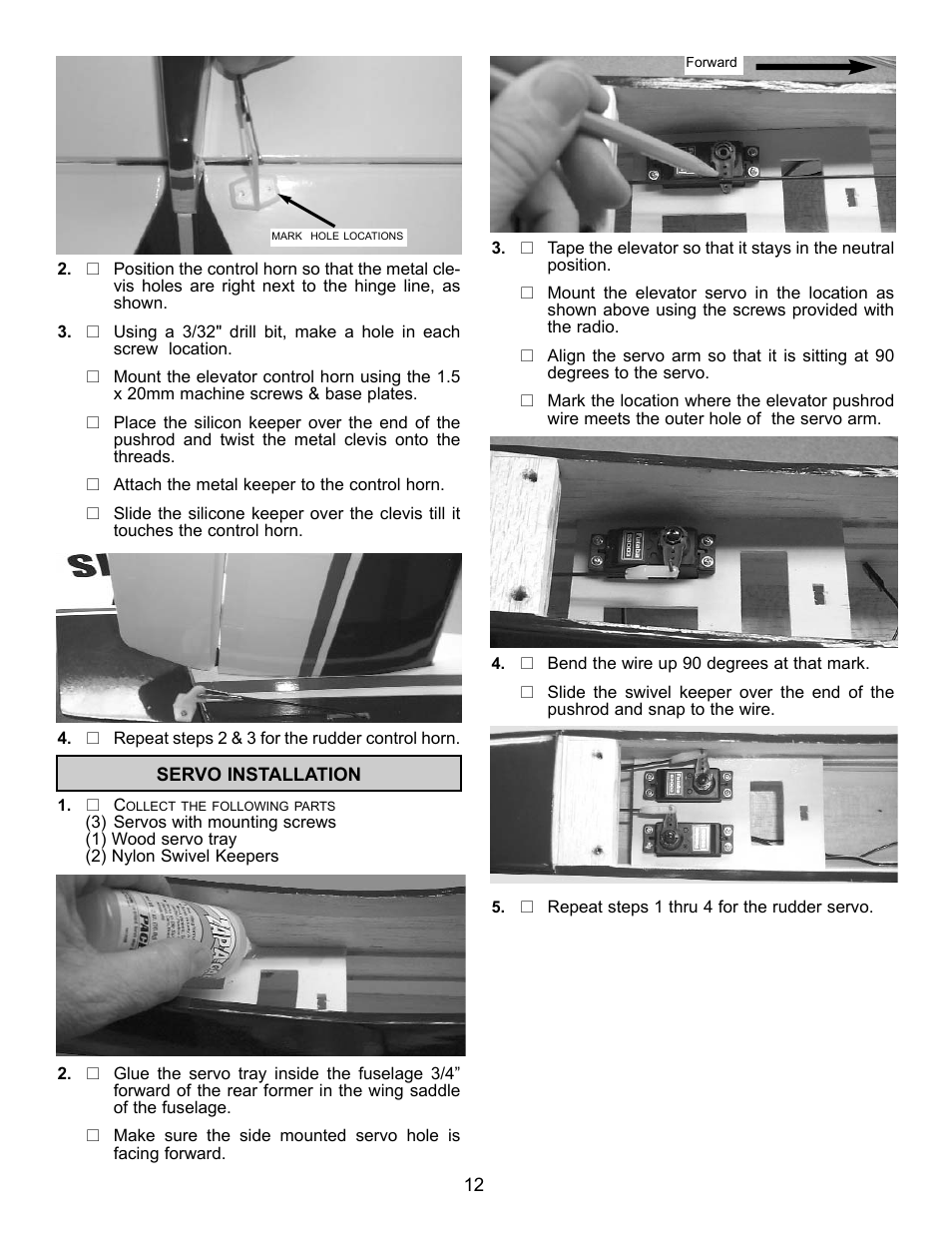 Carl Goldberg GBGA1085 User Manual | Page 12 / 19