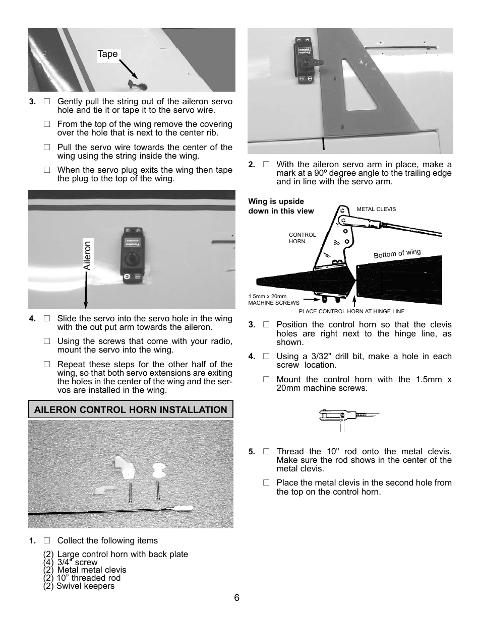 Carl Goldberg GBGA1085 User Manual | Page 6 / 19