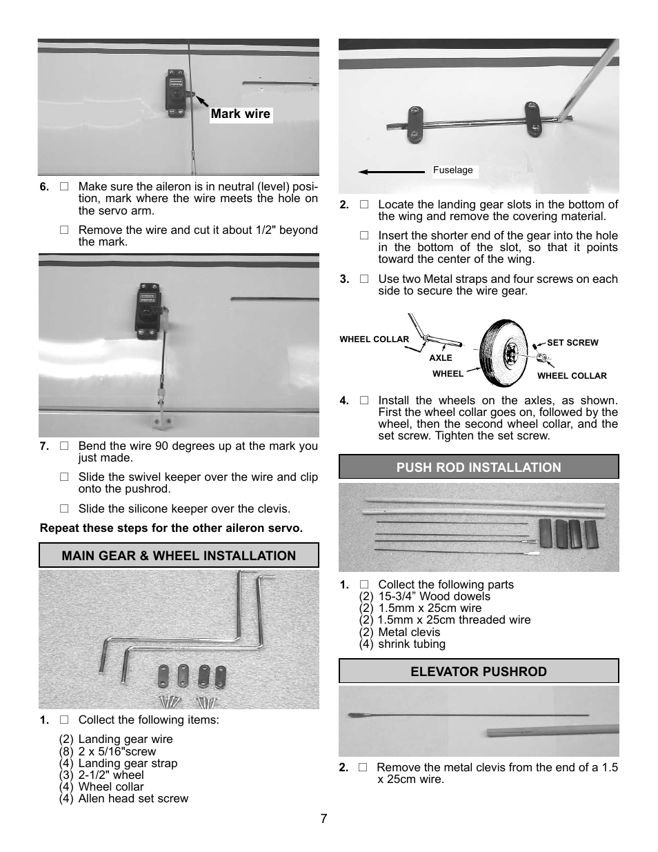 Carl Goldberg GBGA1085 User Manual | Page 7 / 19