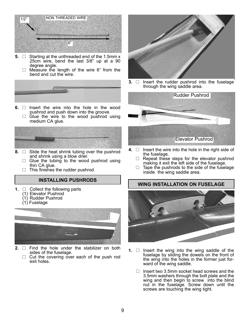 Carl Goldberg GBGA1085 User Manual | Page 9 / 19