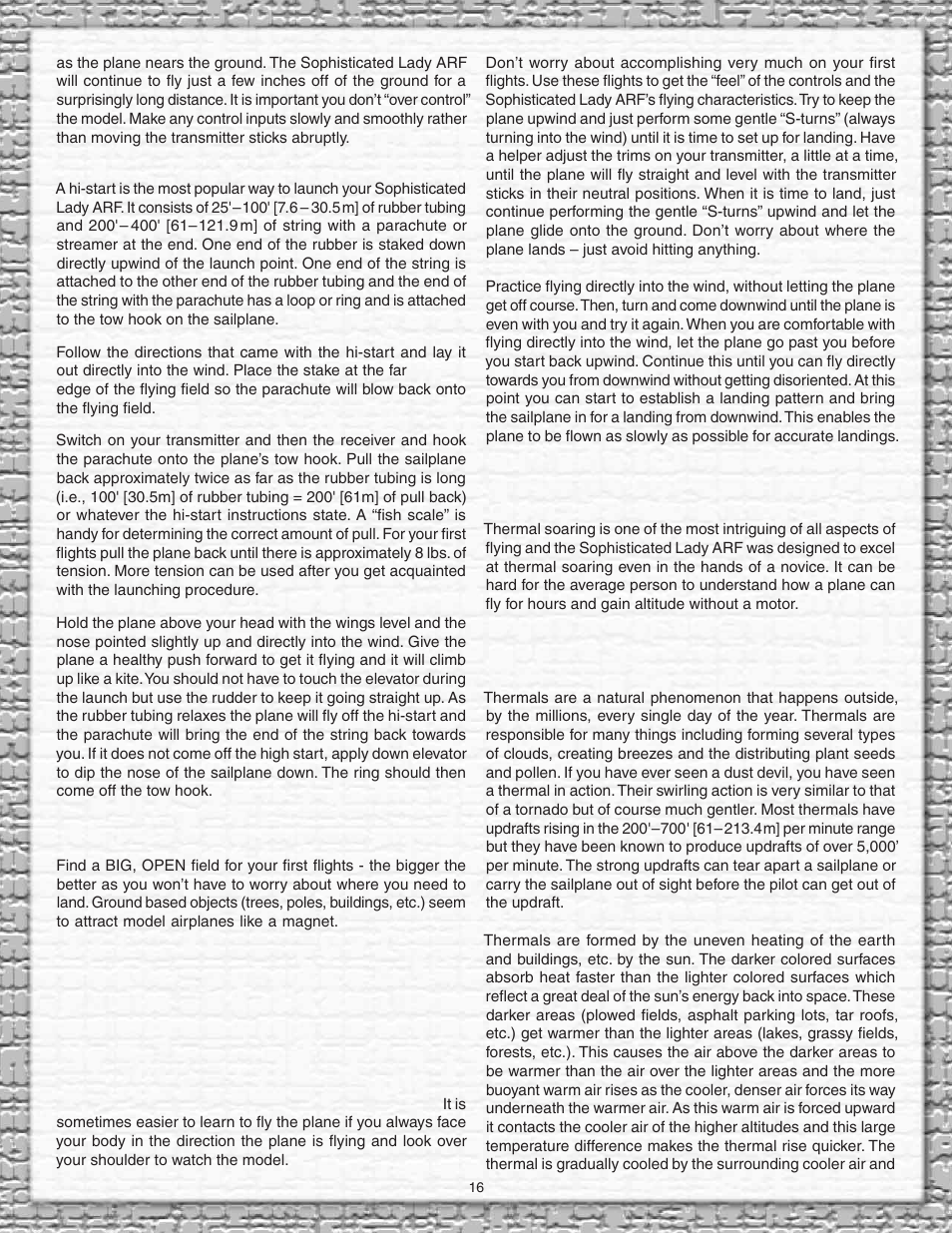 Carl Goldberg GPMA1959 Sophisticated Lady Glider ARF User Manual | Page 16 / 20