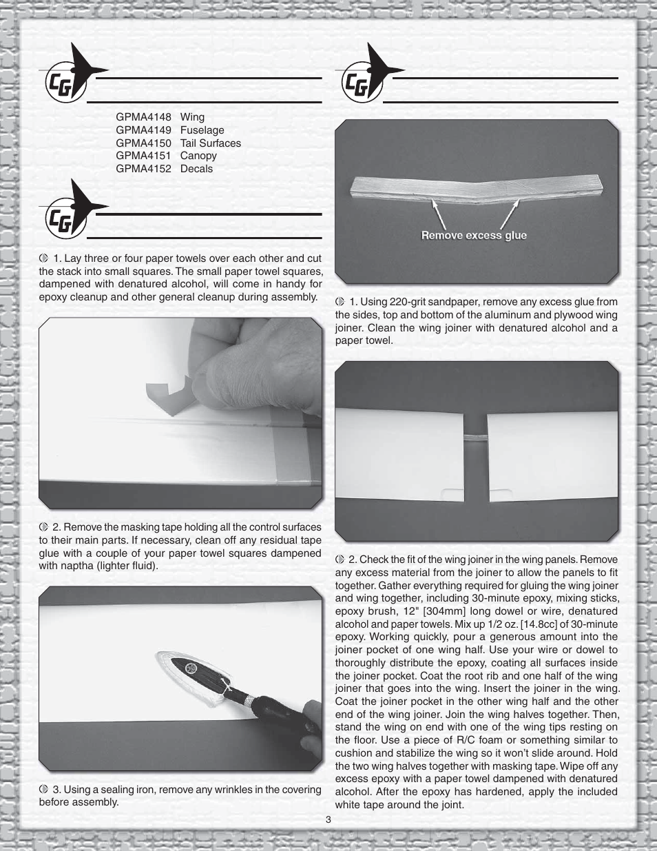 Carl Goldberg GPMA1959 Sophisticated Lady Glider ARF User Manual | Page 3 / 20