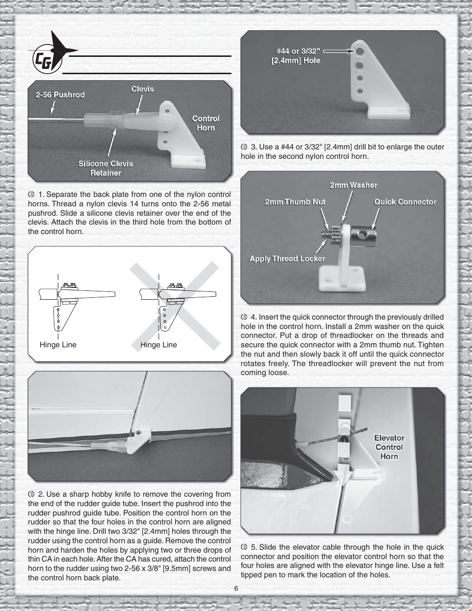 Carl Goldberg GPMA1959 Sophisticated Lady Glider ARF User Manual | Page 6 / 20