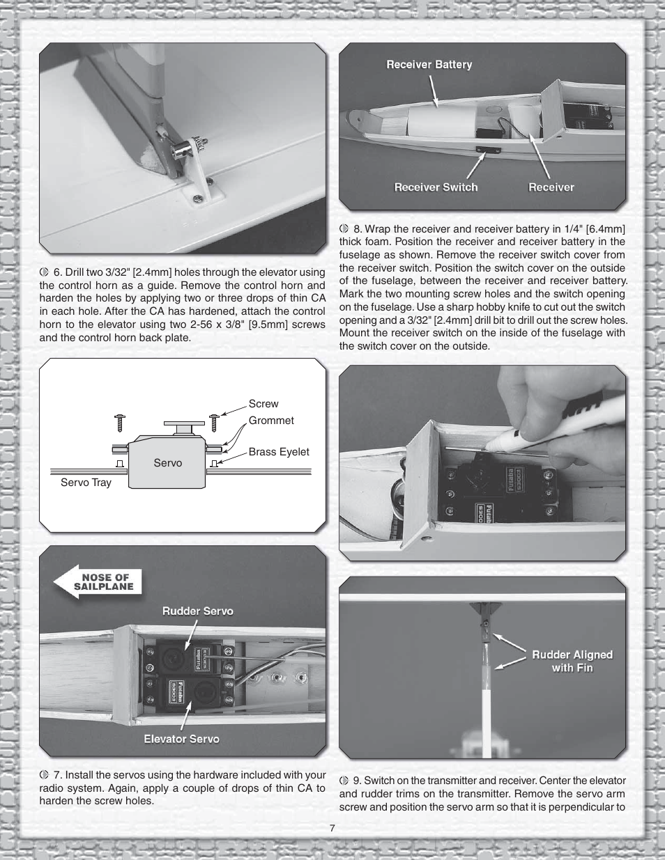 Carl Goldberg GPMA1959 Sophisticated Lady Glider ARF User Manual | Page 7 / 20