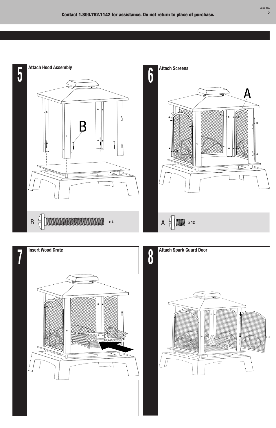 Blue Rhino WAF830SP User Manual | Page 5 / 6