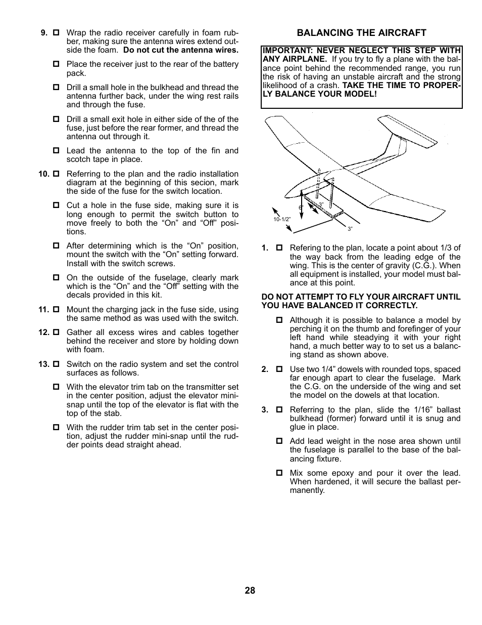 Carl Goldberg GBGA0059 User Manual | Page 28 / 32