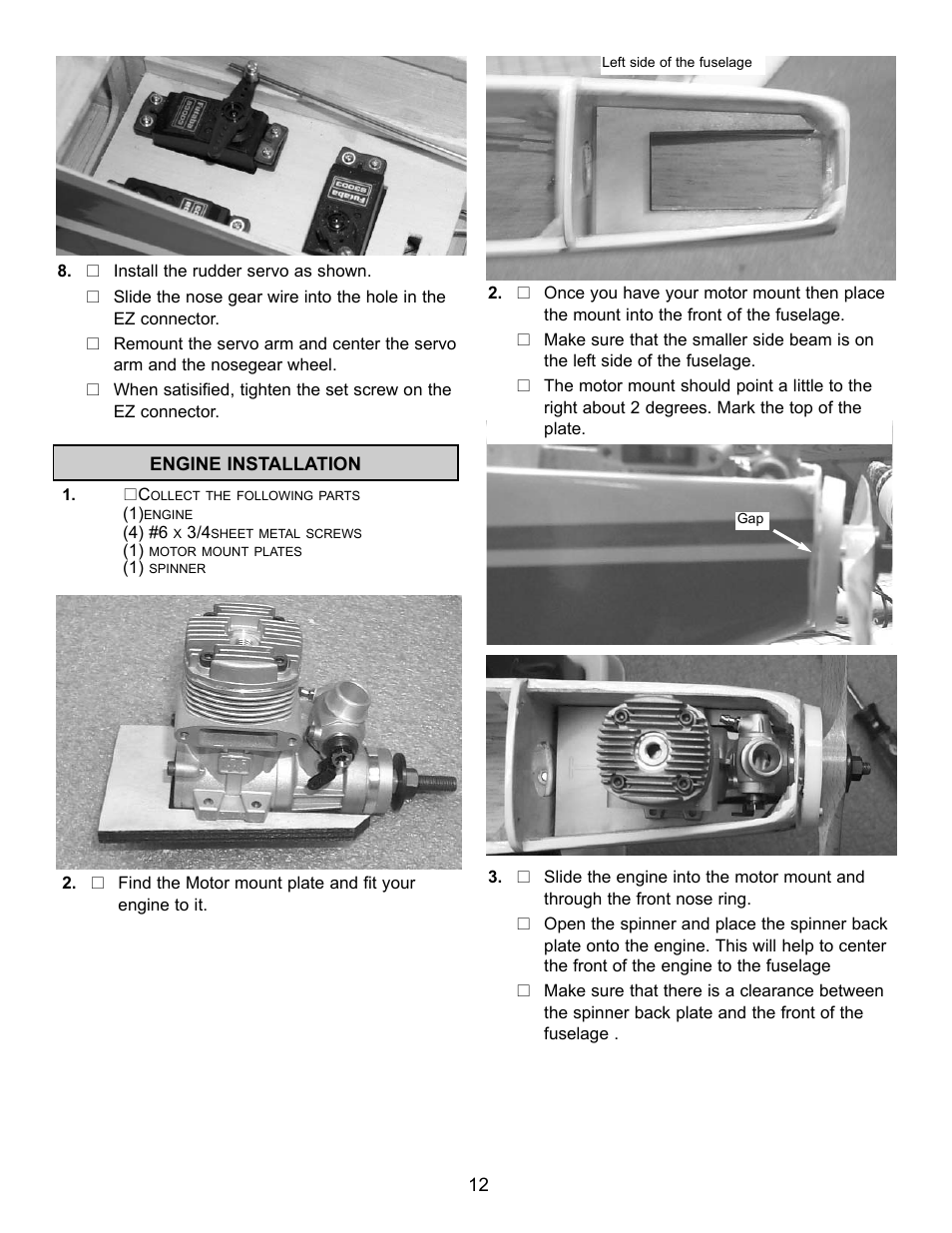 Carl Goldberg GPMA1967 Sr. Falcon ARF User Manual | Page 12 / 21