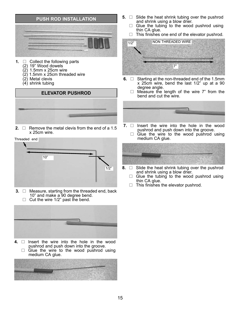 Carl Goldberg GPMA1967 Sr. Falcon ARF User Manual | Page 15 / 21