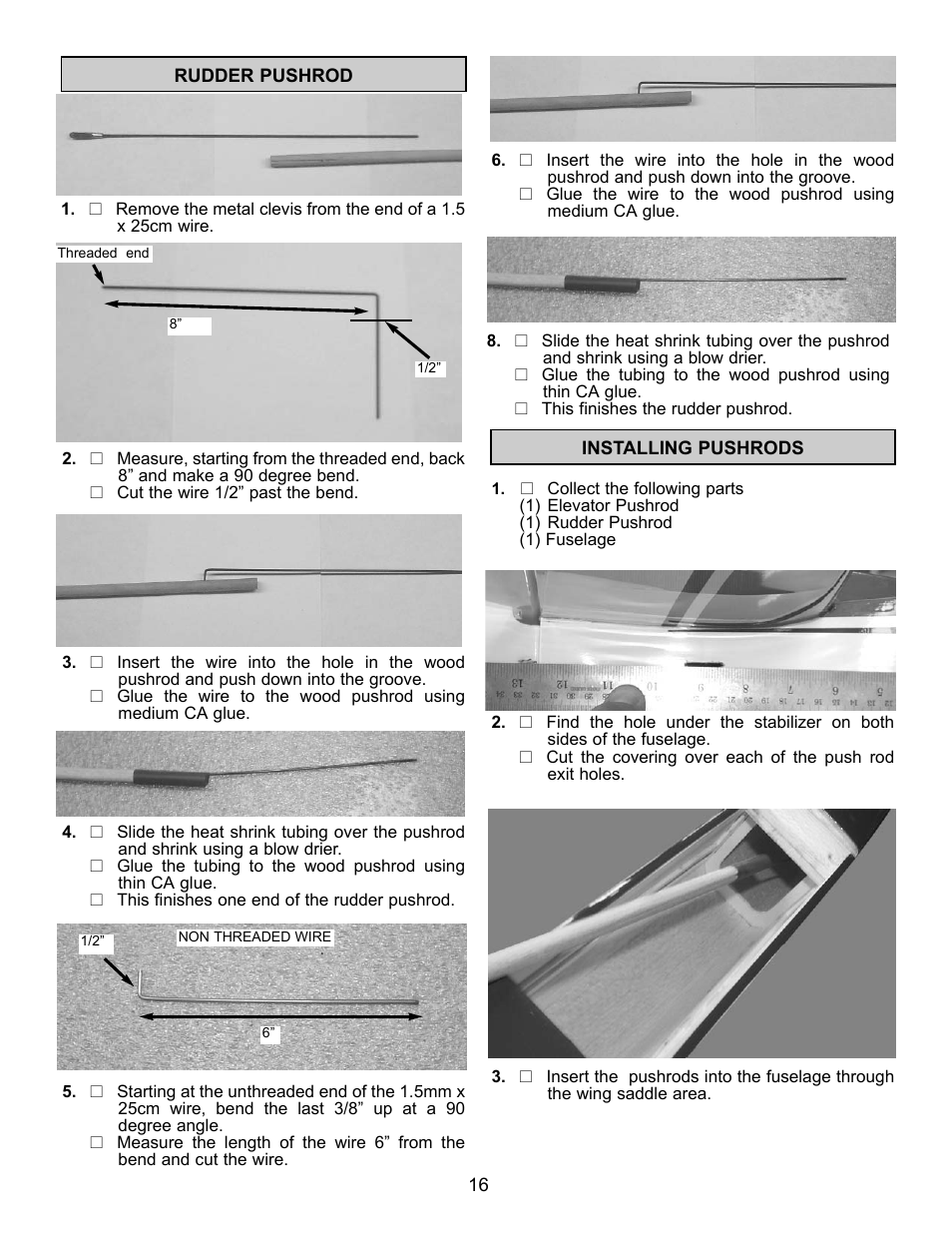 Carl Goldberg GPMA1967 Sr. Falcon ARF User Manual | Page 16 / 21