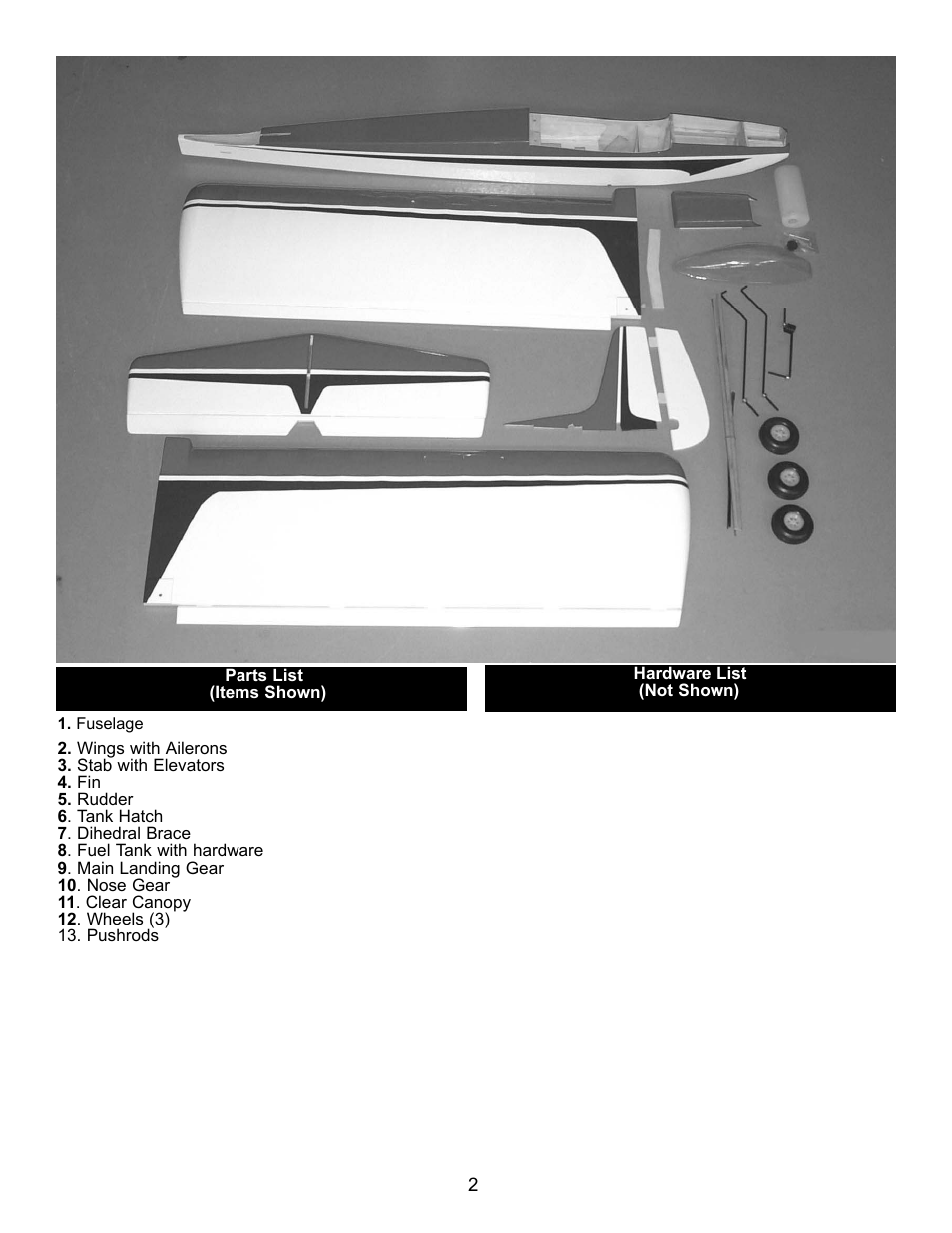 Carl Goldberg GPMA1967 Sr. Falcon ARF User Manual | Page 2 / 21