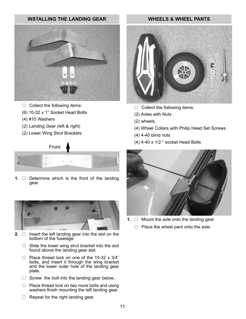 Carl Goldberg GBGA1089 User Manual | Page 11 / 19