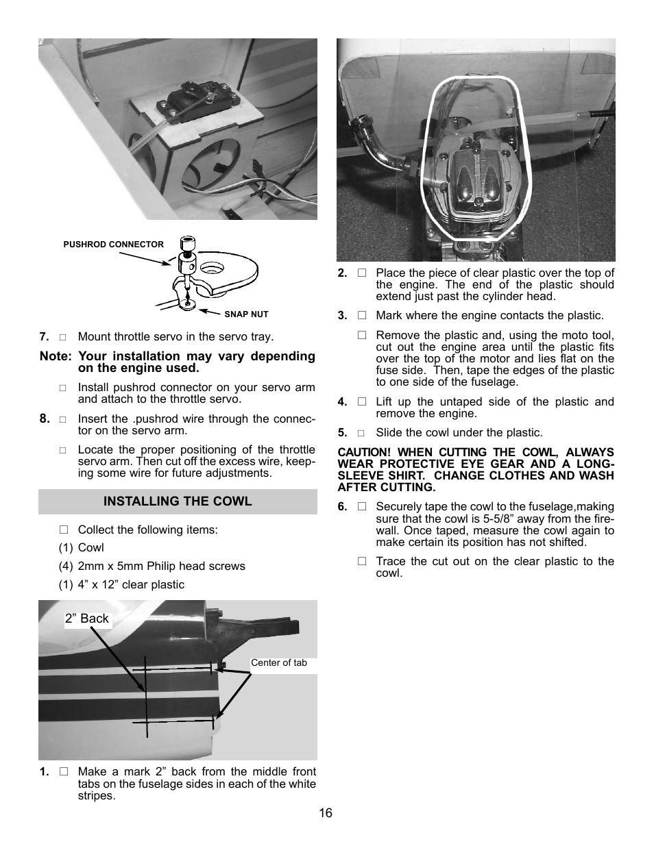 Carl Goldberg GBGA1089 User Manual | Page 16 / 19