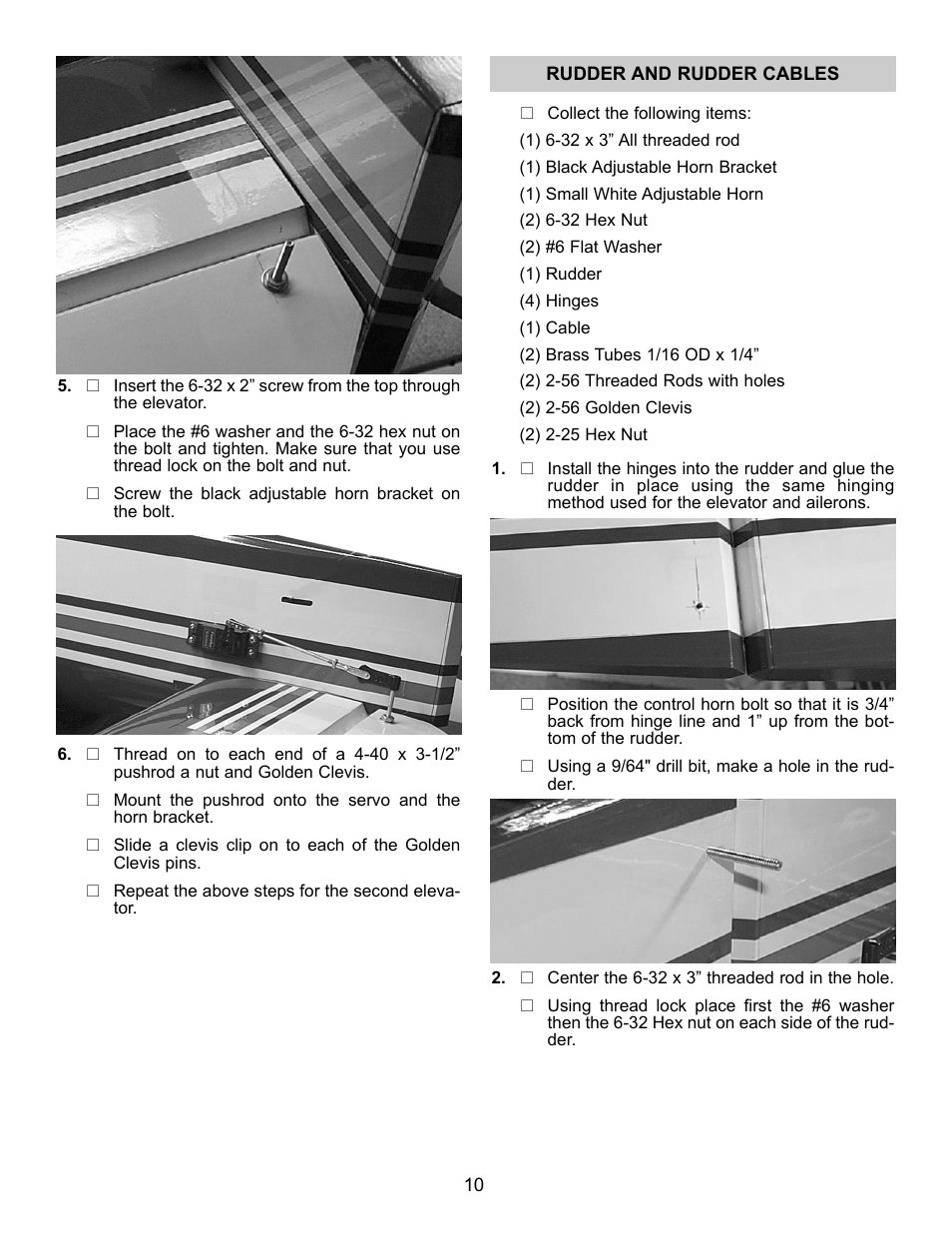 Carl Goldberg GBGA1067 User Manual | Page 10 / 19