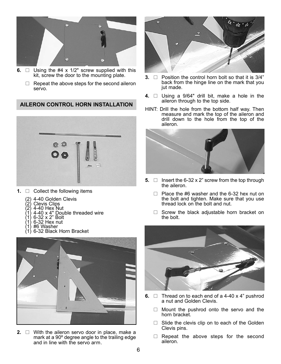 Carl Goldberg GBGA1067 User Manual | Page 6 / 19