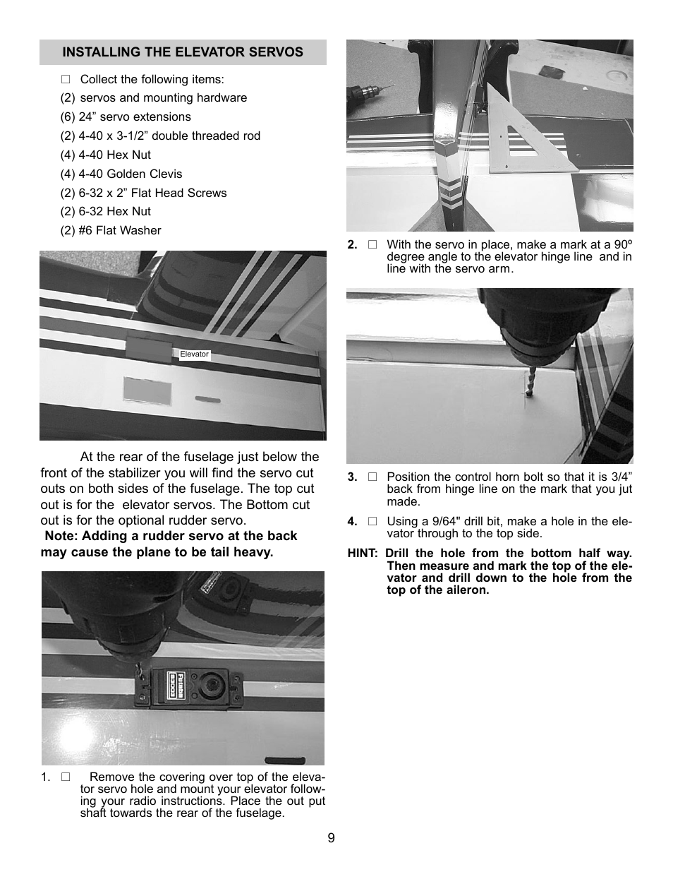 Carl Goldberg GBGA1067 User Manual | Page 9 / 19