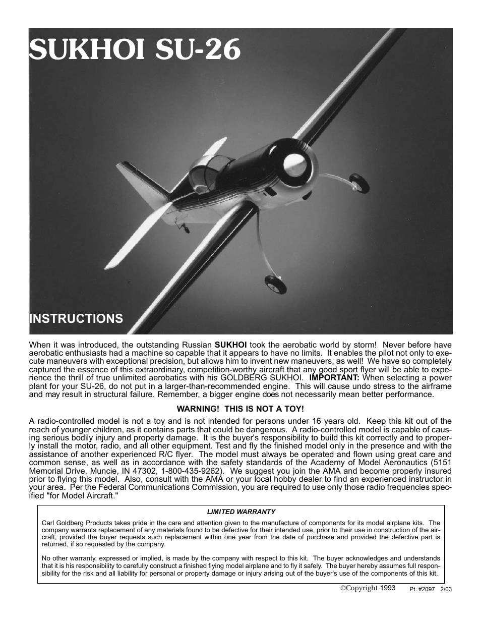Carl Goldberg GBGA0067 User Manual | 39 pages