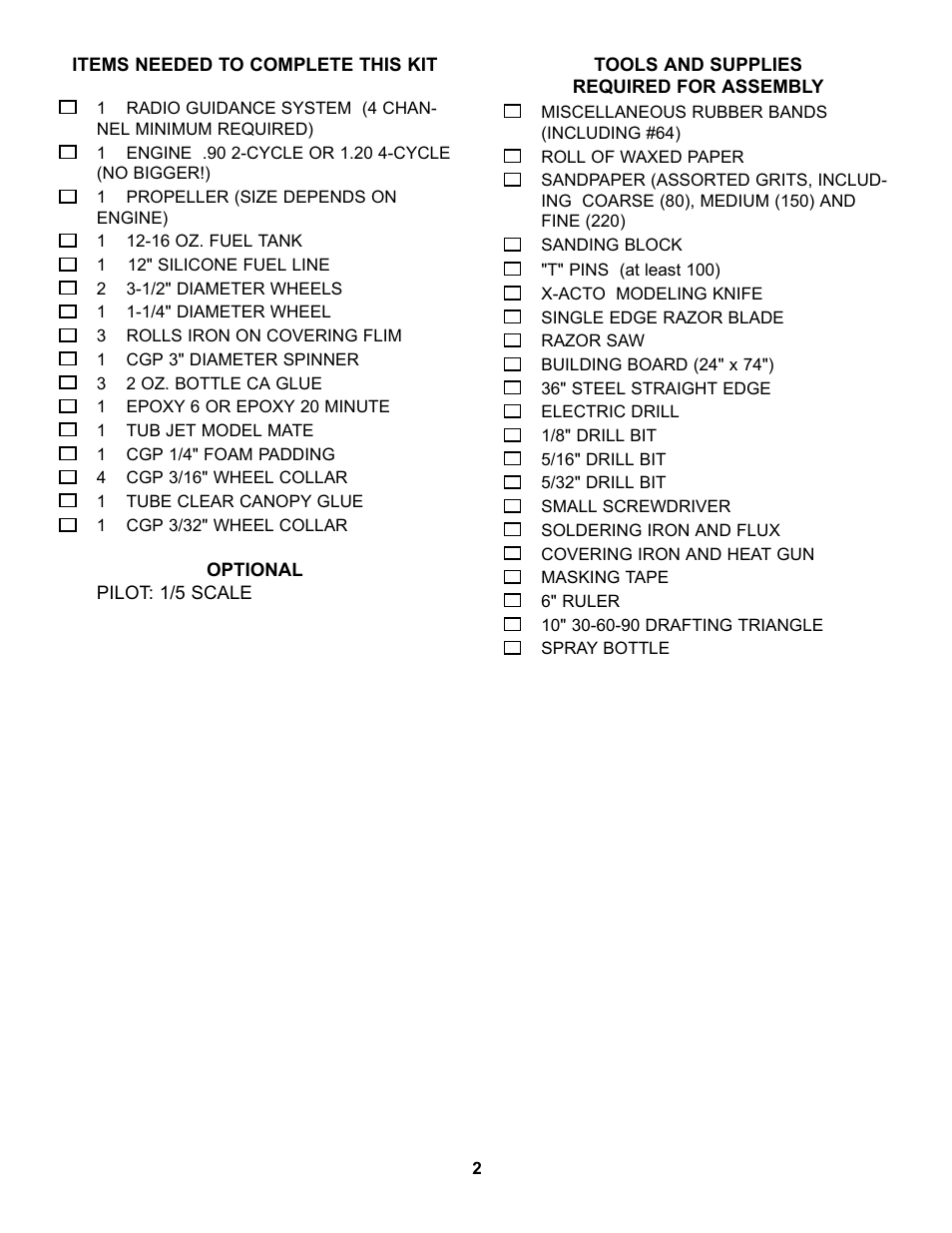 Carl Goldberg GBGA0067 User Manual | Page 2 / 39