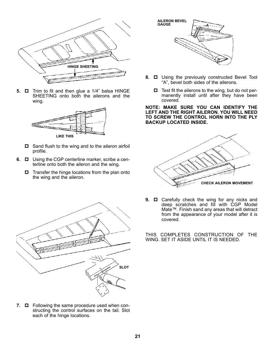 Carl Goldberg GBGA0067 User Manual | Page 21 / 39