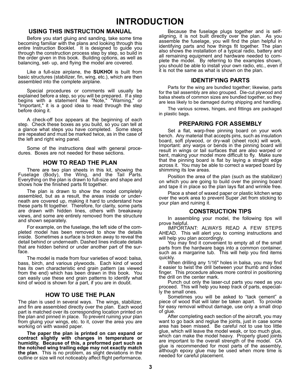 Introduction | Carl Goldberg GBGA0067 User Manual | Page 3 / 39