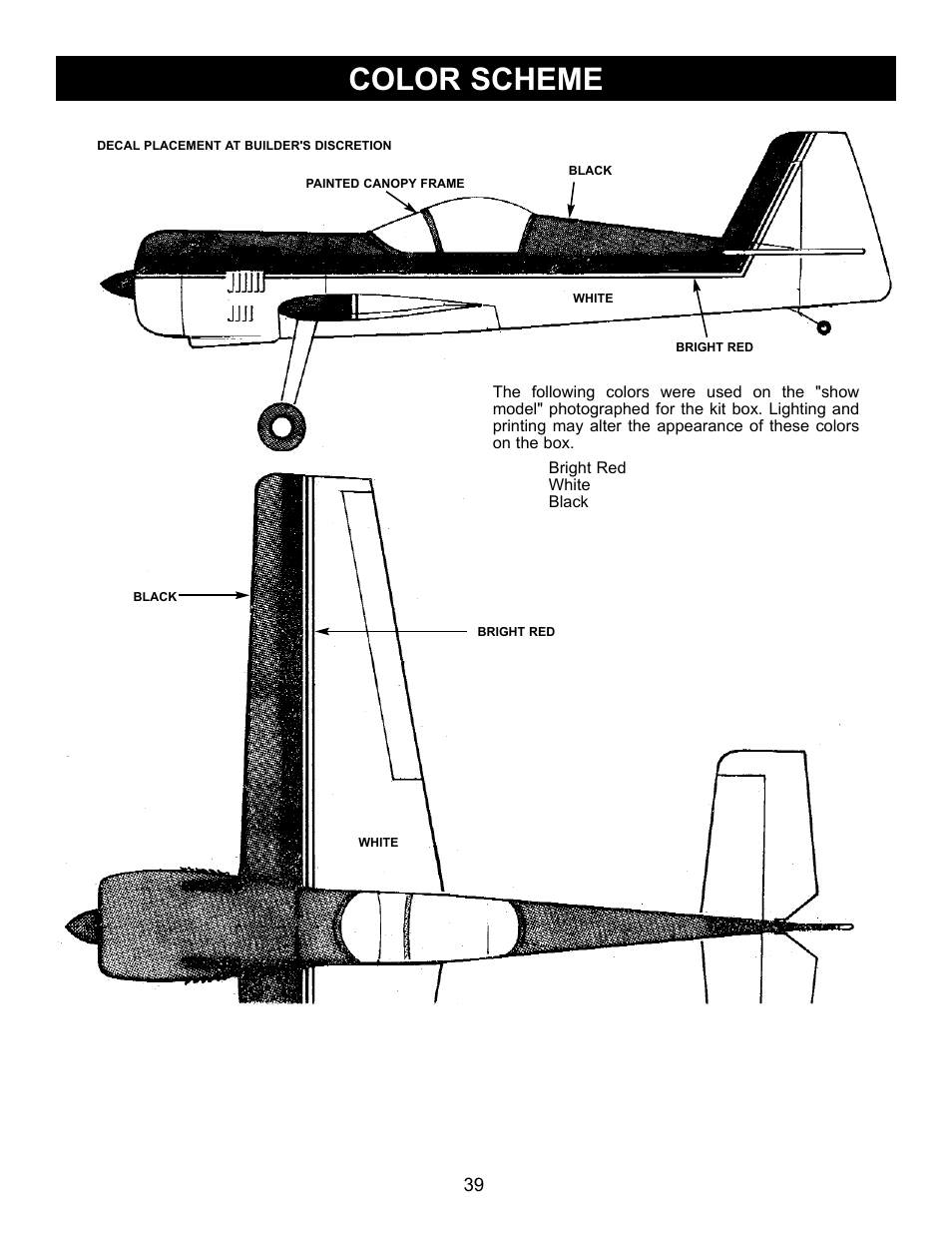 Color scheme | Carl Goldberg GBGA0067 User Manual | Page 39 / 39