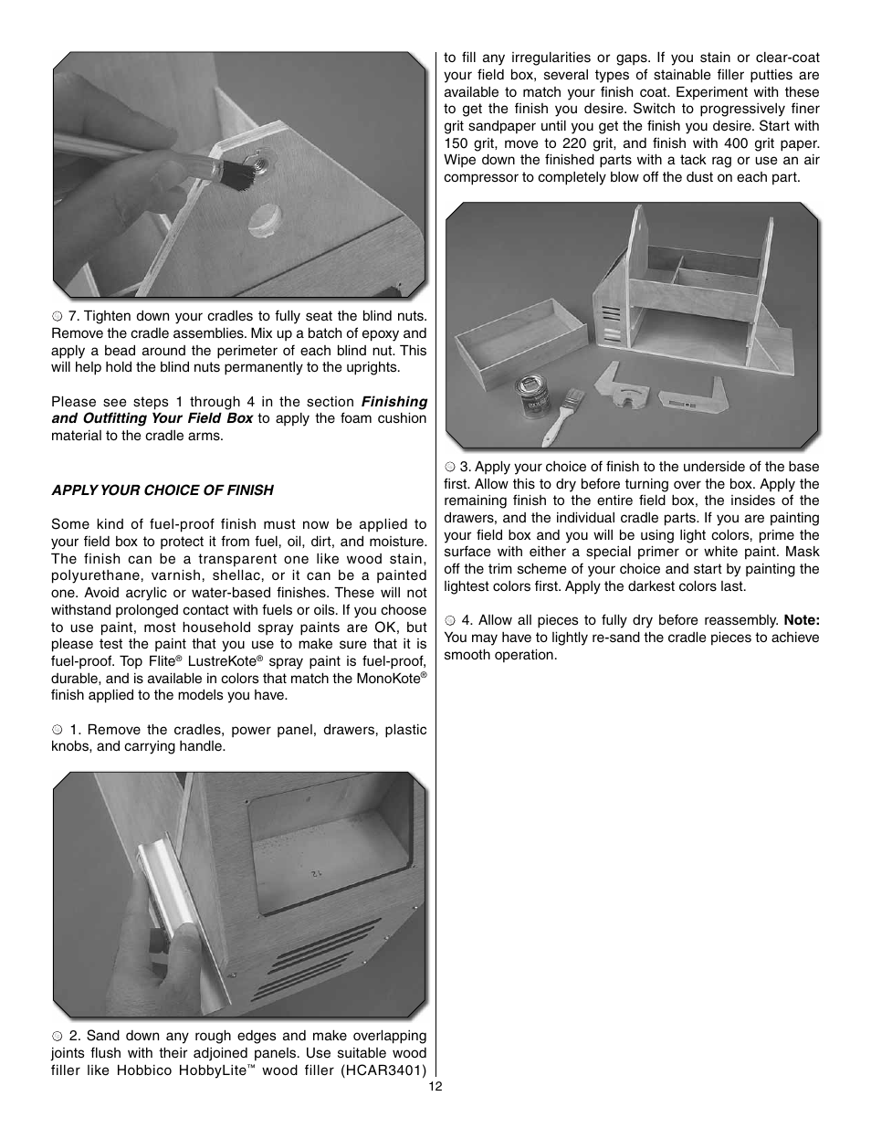 Carl Goldberg GBGP0102 User Manual | Page 12 / 16