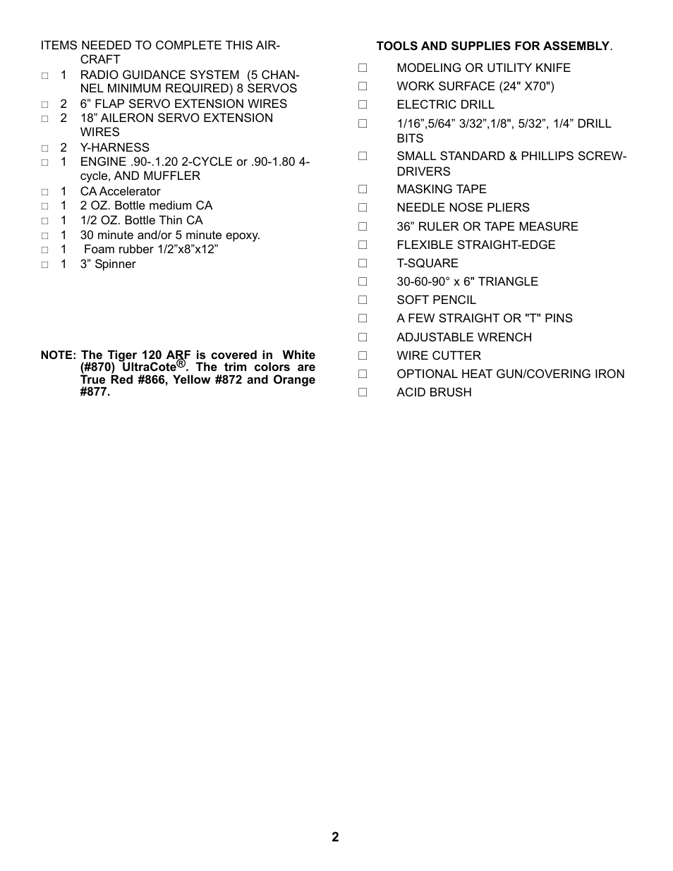 Carl Goldberg GBGA1077 User Manual | Page 2 / 30