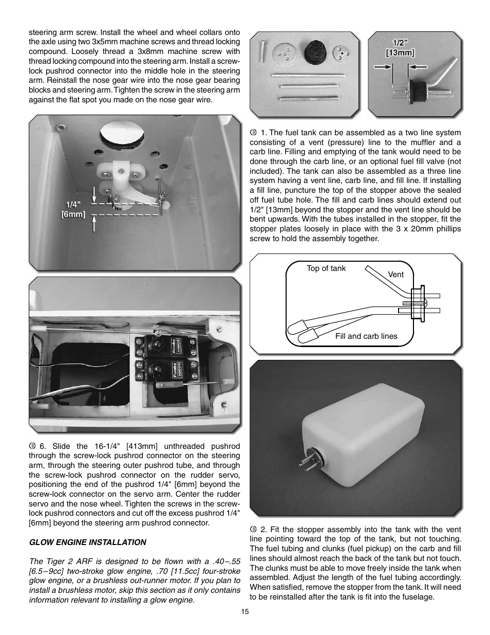 Carl Goldberg GPMA1966 Tiger 2 ARF User Manual | Page 15 / 24