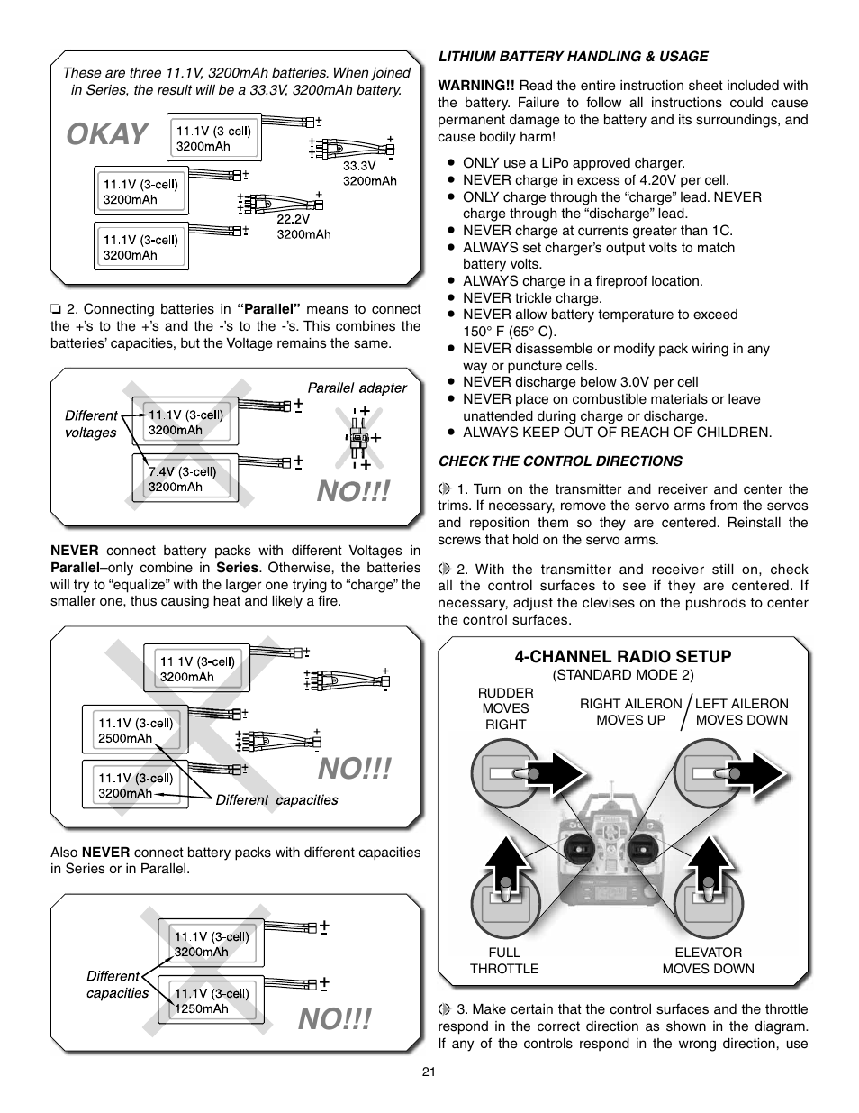 Okay | Carl Goldberg GPMA1966 Tiger 2 ARF User Manual | Page 21 / 24