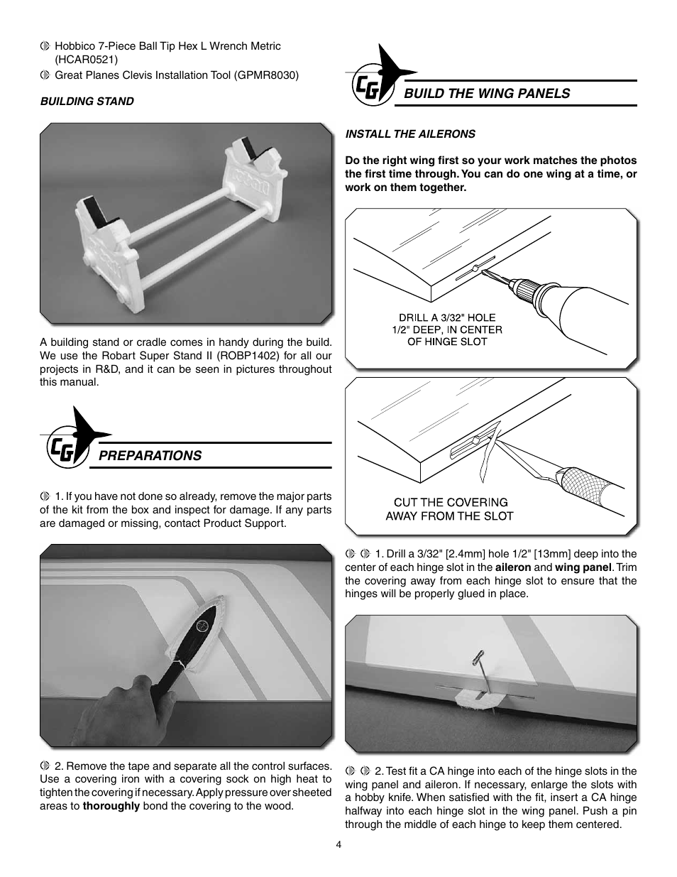 Carl Goldberg GPMA1966 Tiger 2 ARF User Manual | Page 4 / 24